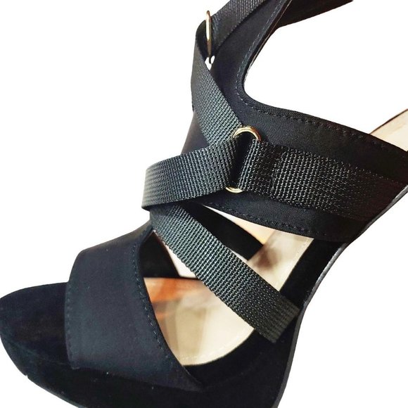 Black Strappy Stiletto Heels - Picture 3 of 3